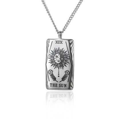 New Personalized Simple Stainless Steel Square Card Necklace 27cbc923 1065 4157 b2d3 7376760276a1