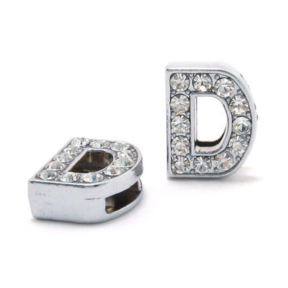 DIY Letter Bracelet 10mm Rhinestone Letter Beads 27de1fb8 8c89 4888 a833 bdd1351159c4
