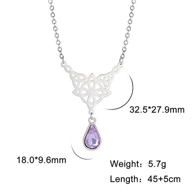 New Irish Knot Pendant Crystal Necklace 27f801d1 6b2a 4fff bd04 e04aad0fa0d4