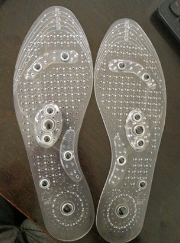 Magnet Magnetic Plus Elastomer Transparent Silicone Massage Insole Health Massage Insole Magnetic Therapy Anti-fatigue 280414