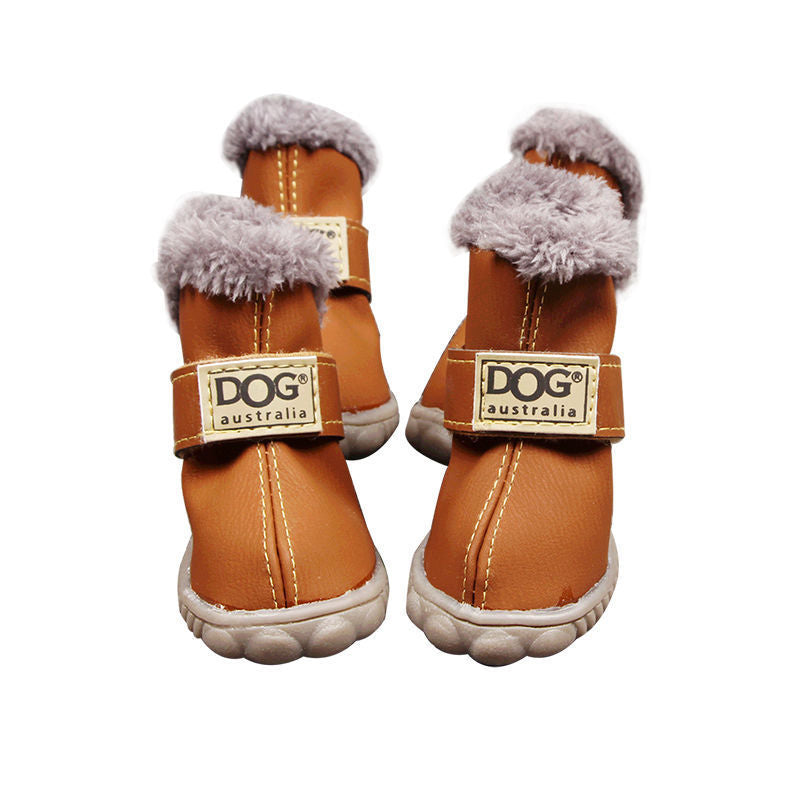 Dog Thick Snow Boots Keep Warm Teddy Autumn And Winter VIP Shoes 28080634560695