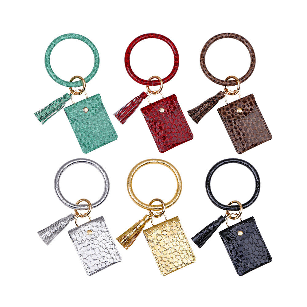 European And American PU Wrist Keychain Pendant 280f7781 14c1 48d9 a96a 472d03589a14