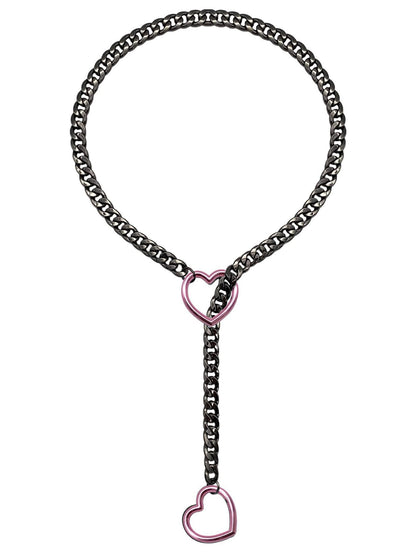 Cuban Adjustable Heart Shaped Necklace 281bceb4 cda2 4b6a 86a7 1c5f2ec787eb