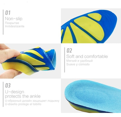 Silicon Gel Insoles Foot Care for Plantar Fasciitis Heel Spur Running Sport Insoles Shock Absorption Pads Arch Orthopedic Ins