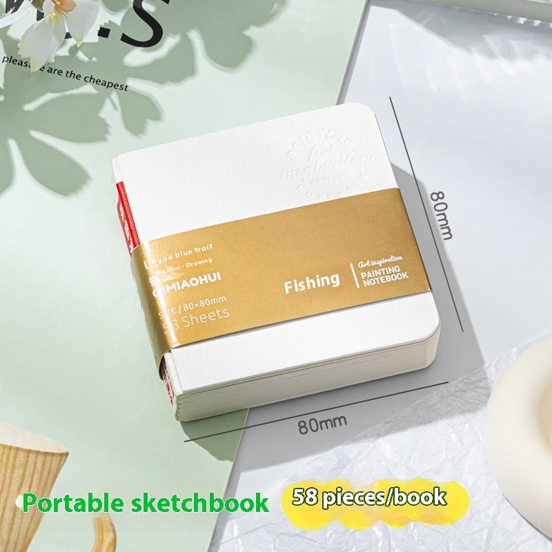 Mini Watercolor Color Box Acrylic Box Portable Portable Journal Book Sketch Travel Painting Picture Book 2826bfcc 4649 4875 a