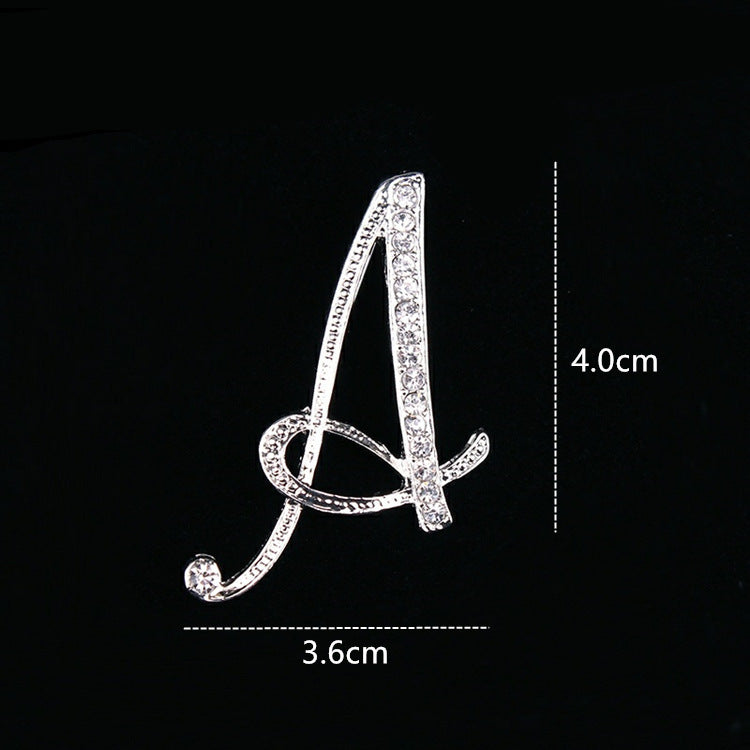 English letter brooch with diamonds 282853324715