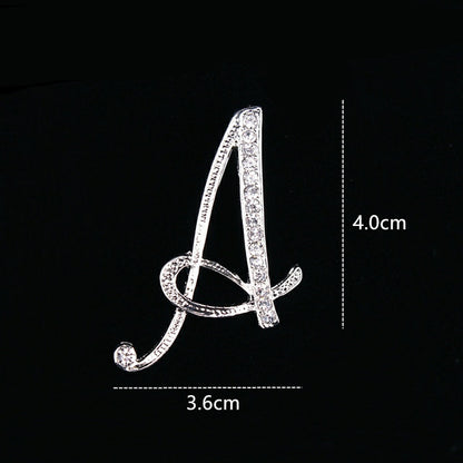 English letter brooch with diamonds 282853324715