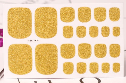22 Nail Art Stickers Solid Color Green Onion Powder Foot Stickers - HD Wireless Product #10