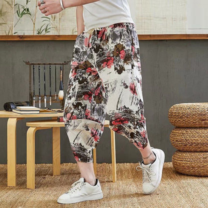 Summer Bloomers Men's Linen Wide Leg Loose 2833c8f4 4a67 4b25 85a6 b108fffe69e9