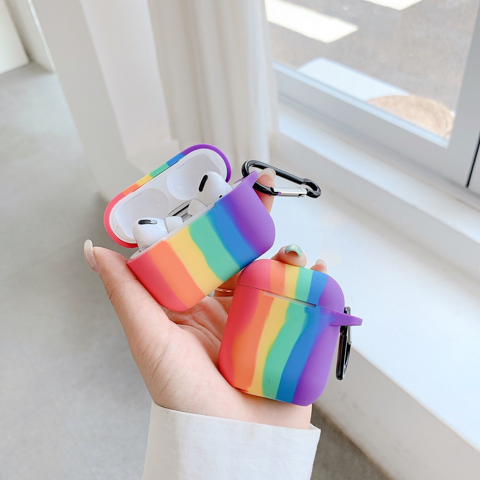 Compatible with Apple, Rainbow silicone protective sleeve 2840643618256
