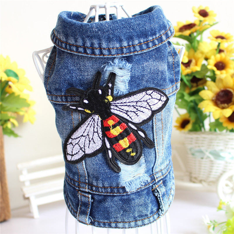 Designer Dog Clothes Small Dog Denim Jacket Coat Cat Costume Puppy Jeans Vest Spring Clothing 28525316 d58c 4e08 b356 d2b8b3c