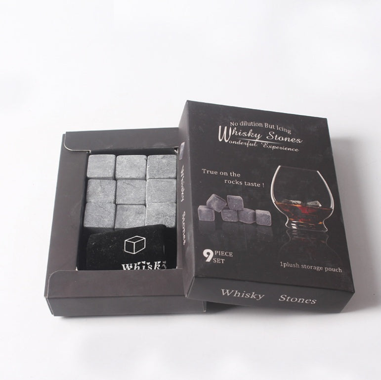 Whiskey ice wine stone gray marble icy stone 285554943599