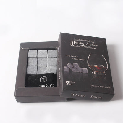 Whiskey ice wine stone gray marble icy stone 285554943599