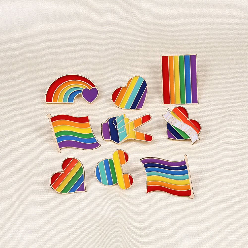 9 Style LGBT Design Pins - HD Wireless Product #1