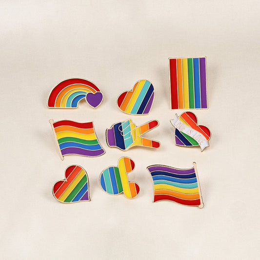 9 Style LGBT Design Pins - HD Wireless Product #1