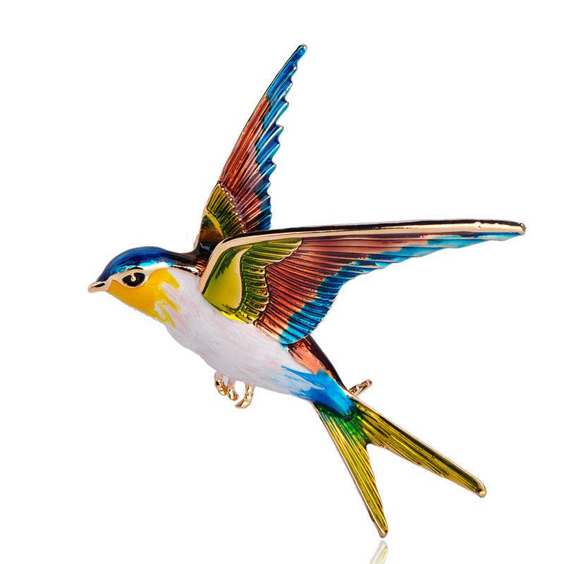 Dual-purpose bird brooch dripping pin 286056265669