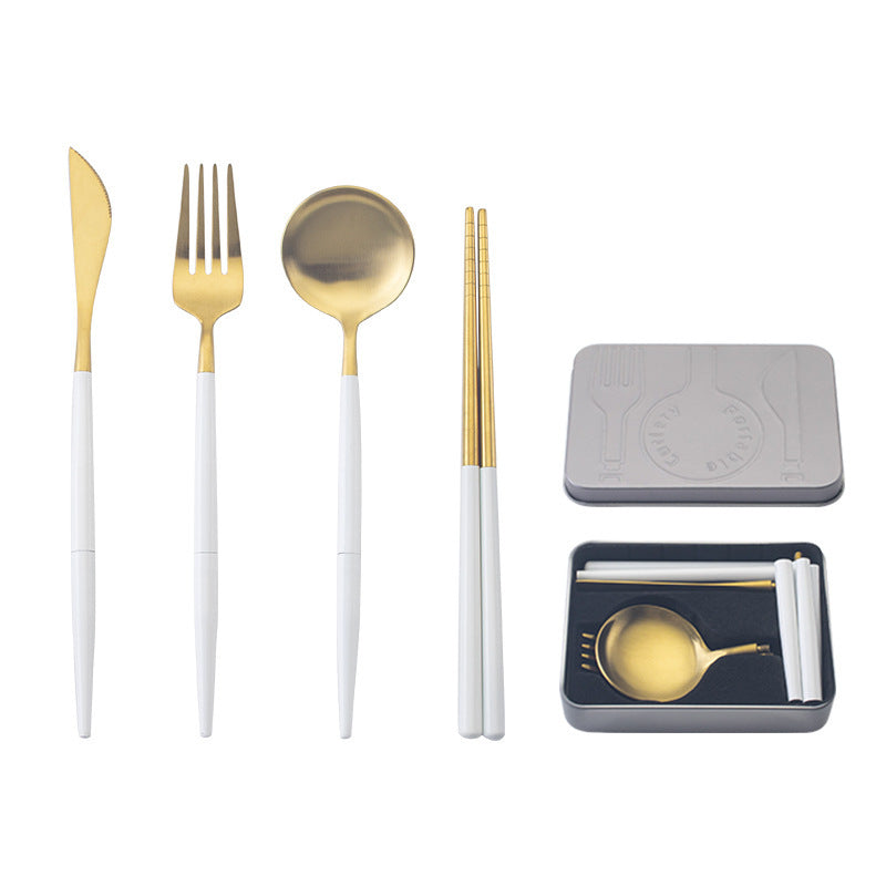 stainless steel portable cutlery set 2866717378715
