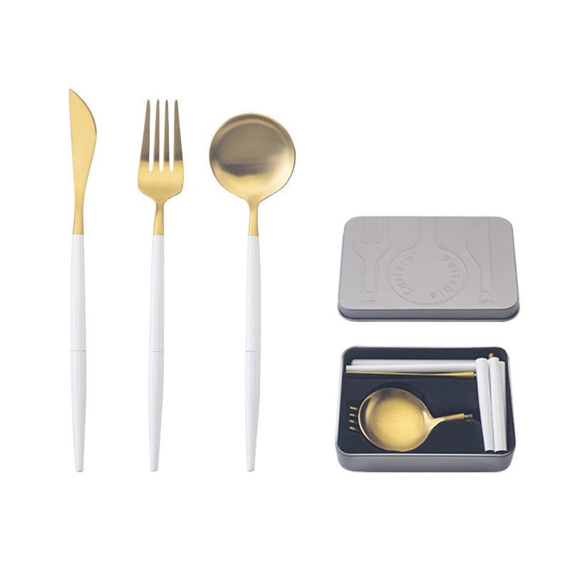 stainless steel portable cutlery set 2875158770864