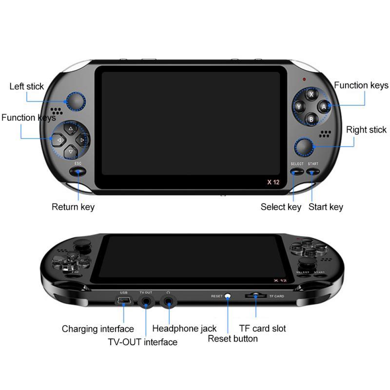 Handheld game console X12 large-screen arcade version 8GPSP 2876437012138