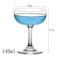 Creative glass cocktail glass