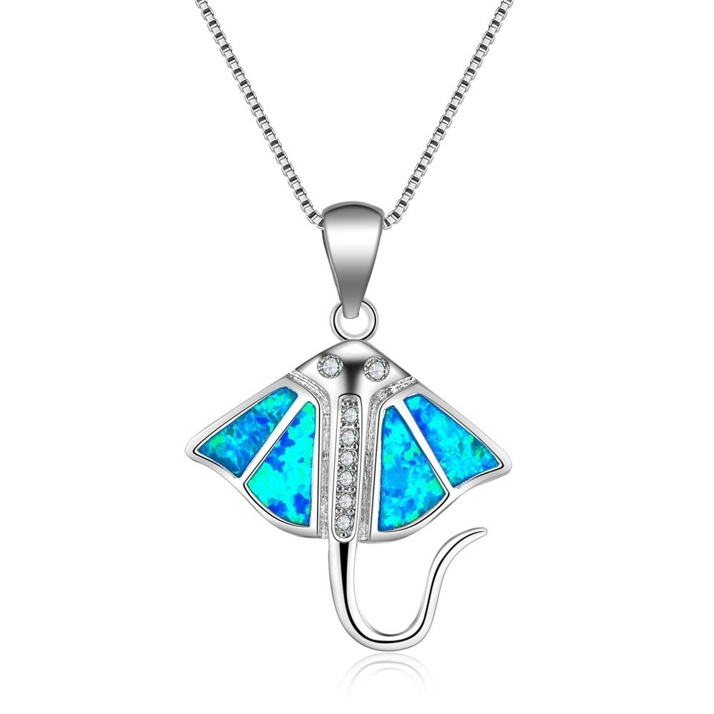 Opal 5 color whale necklace 288062767245