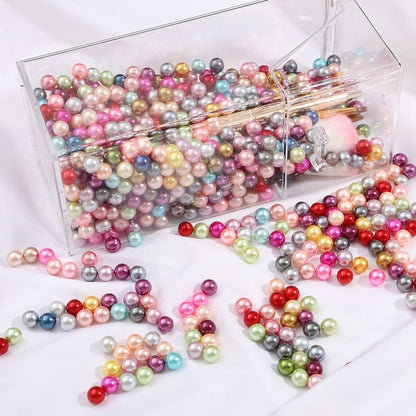 No Hole Round 3-10mm Imitation Pearl Loose Beads