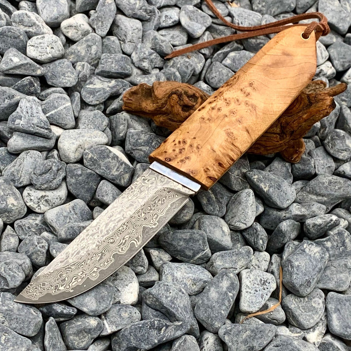 Outdoor Camping Forging Damascus Pattern Steel Short Knife 28864782 26ae 4b24 91fd d4edb7858e0e