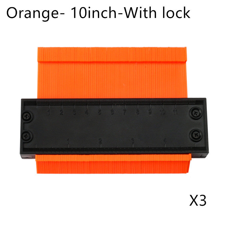 5 10 Inch Contour Gauge Template Plastic Measuring Contour Gauge Duplicator Tiles Edge Shaping Measure Ruler Measuring Tool - 图片 13