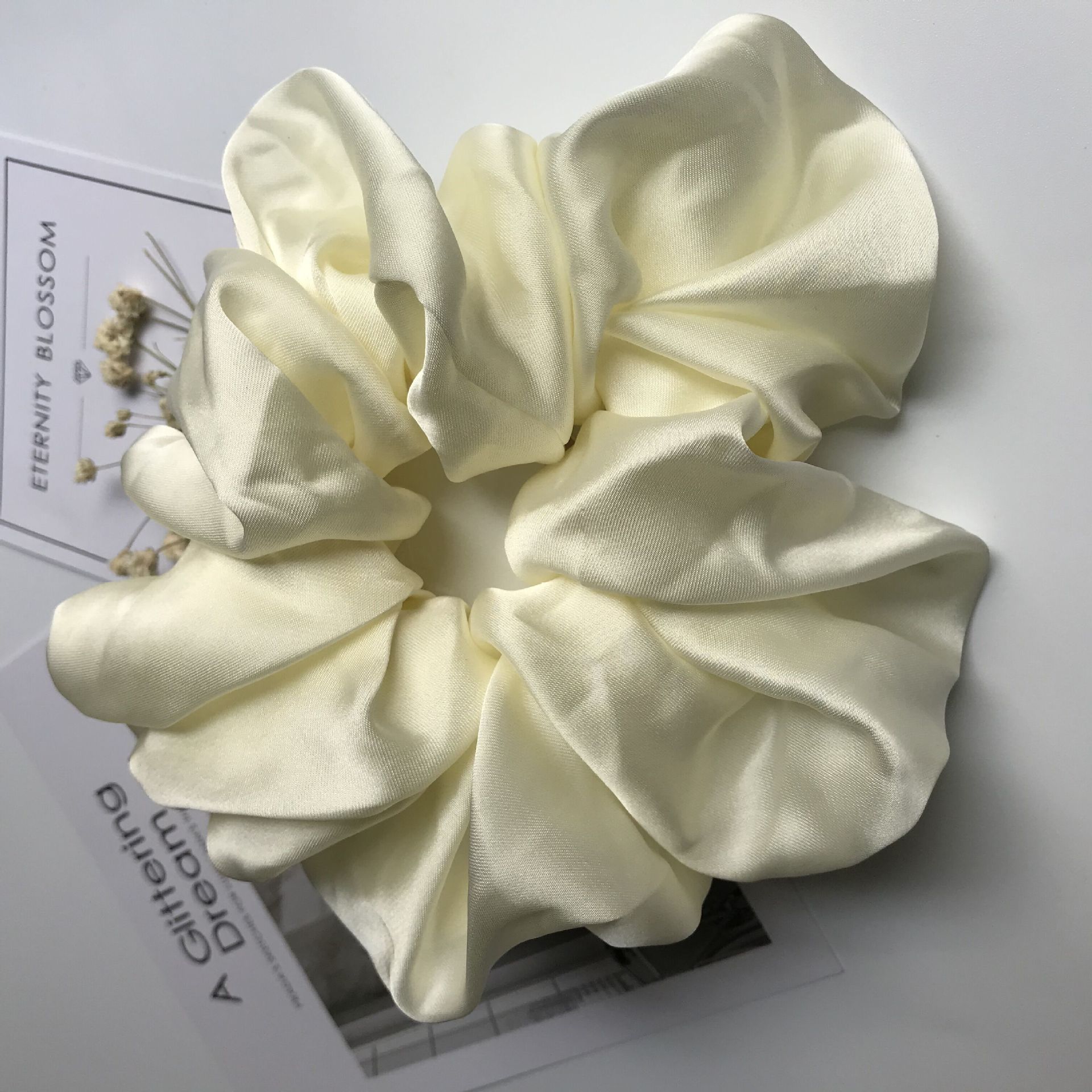 Oversized Smooth Satin Large Intestine Circle Hair Tie 28885ac4 6ff7 464a 934f 30b910976bcf