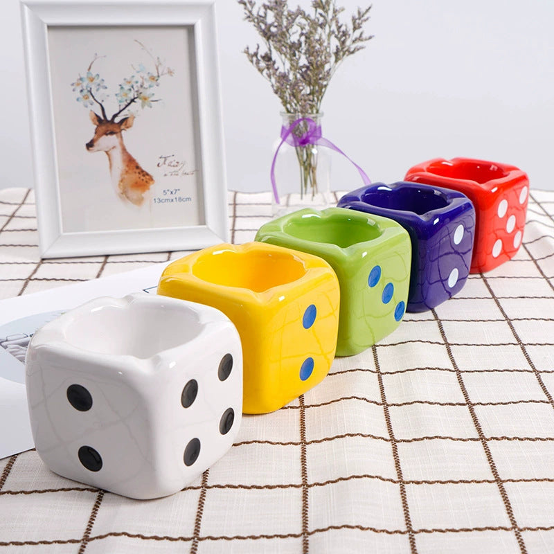 Place Dice Personalized Office Ashtray 2889bae0 486c 4f2d 9c53 fa5a0e264eba