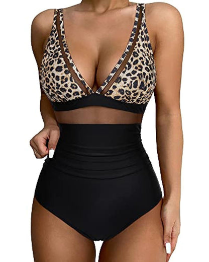 Women's High Waist One-piece Swimsuit 288d682a 93b1 4b62 a832 f98afd72519b