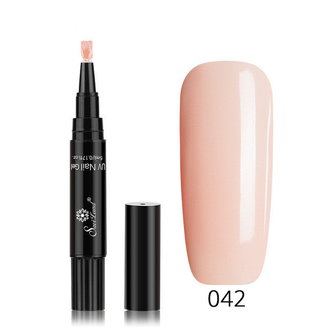 3 In 1 Gel Nail Varnish Pen Glitter One Step Nail Art Gel Polish Hybrid - HD Wireless Product #12