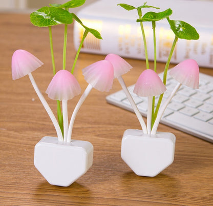 Color LED Mushroom Light, 3 Colors, With Sensor, Novelty, 220v 28915481568311