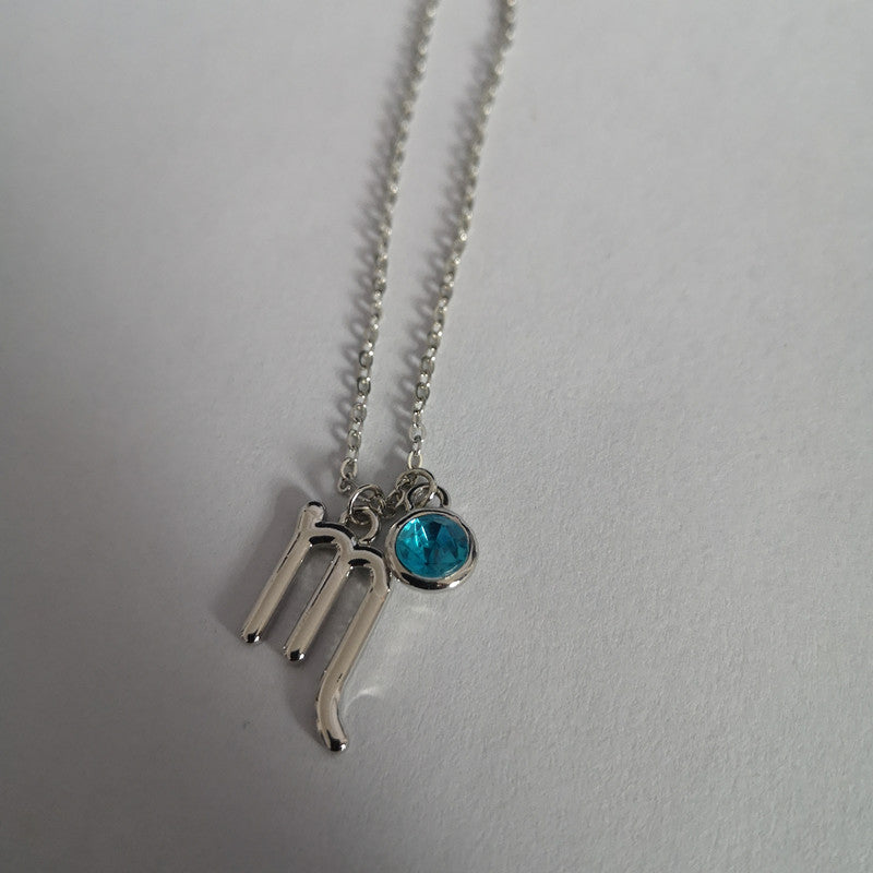 Symbol Letter Image Colored Diamond Necklace Pendant 2891bf3d a9ad 44cc abd4 1a9761386540