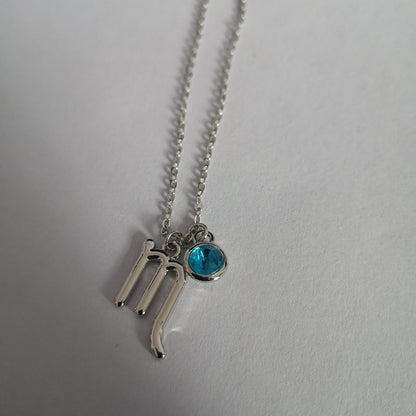 Symbol Letter Image Colored Diamond Necklace Pendant 2891bf3d a9ad 44cc abd4 1a9761386540