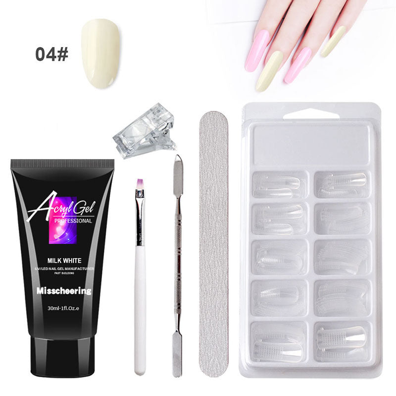 Painless Extension Gel Nail Art Without Paper Holder Quick Model Painless Crystal Gel Set 289645121998