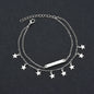 Women's Double Layer Pentagram Pendant Anklet 28bc2134 3ed0 4e50 8c35 5cccaf29a85e