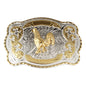 Golden Equestrian Big Head Belt Buckle Two-color Craft Alloy Smooth Buckle 28cb706f e9fe 4345 a71f 8df1fff77a79