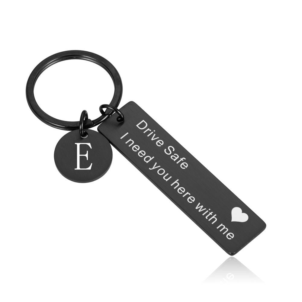 26 English Letters Stainless Steel Keychain - HD Wireless Product #21