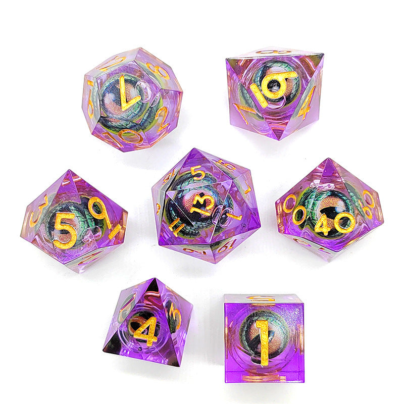 The New Pointed Resin Dragon Eye Can Rotate DND Game Dice 28d823b9 c694 441a ac10 28a054467d87
