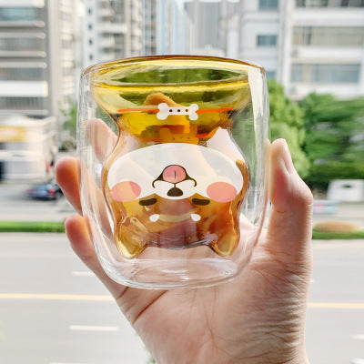 3D Double Layer Lovely Panda Cup Skull Wine Cup - HD Wireless Product #10