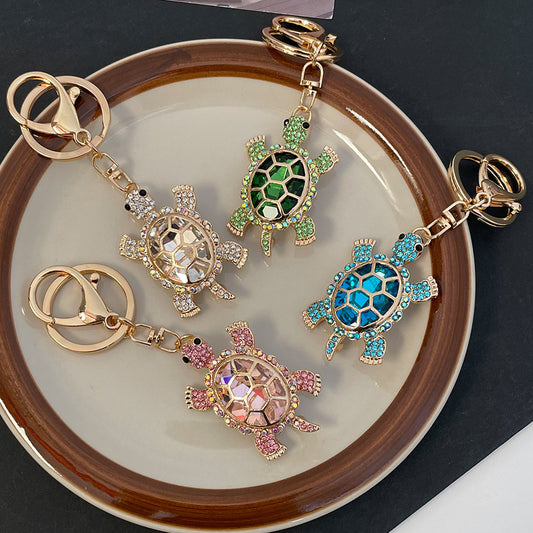 Color Diamond Metal Cute Turtle Car Key Ring 28e5bcd4 2785 4eb0 a39a 5292c15d549d