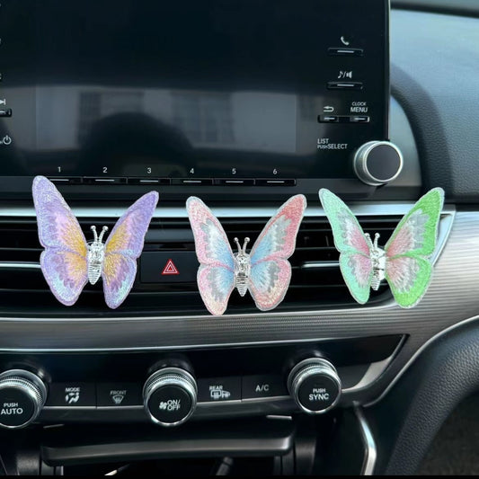 Moving Embroidery Butterfly Center Console Air Outlet Decoration Healing Series Car Accessories 28e7758a aff4 41da 94e8 6a535