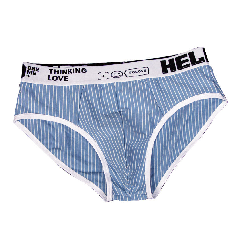 Striped Cotton Triangle Men's Briefs Low Waist Breathable Men's Underwear Briefs 28f8b900 ebc6 47ba 84db 8a82a955e4f6