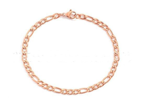 Fashion New Stainless Steel Gold-plated Figaro Bracelet 2911dc63 3934 4ad6 80d5 b93ac4329872