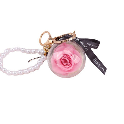 Rose Perianth Pearl Car Hanging Keychain 291946f4 27c0 405d 897c ba66c1d510f8