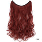 22 inches Invisible Wire No Clips in Hair Extensions Secret Fish Line Hairpieces Silky Straight Synthetic - HD Wireless Product #7