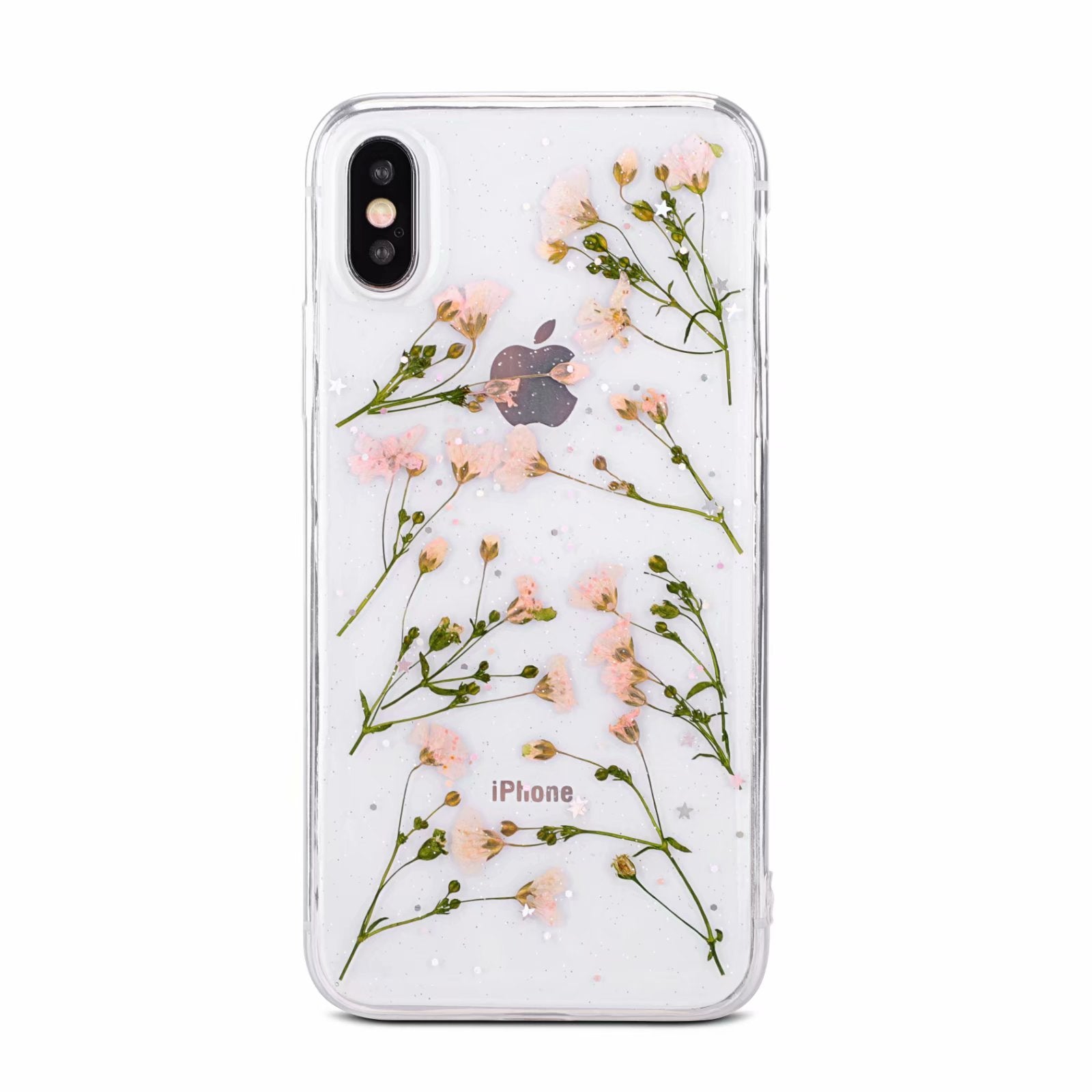 Small floral real flower anti-drop transparent protective cover 2928947892046