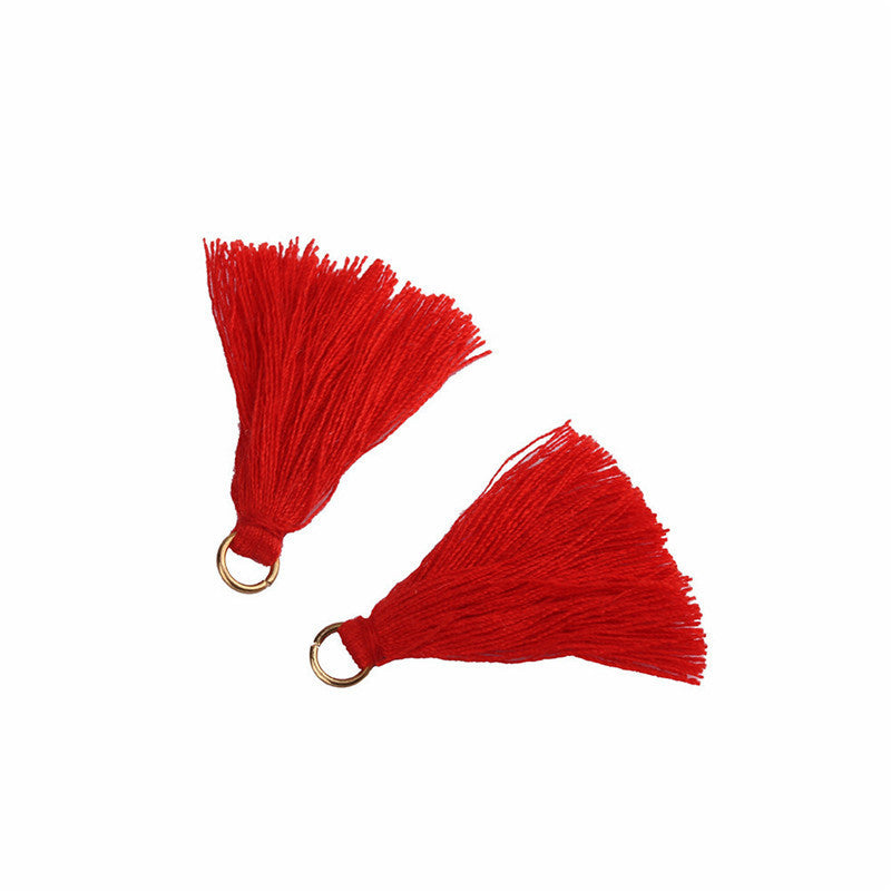 Color 3cm Polyester-cotton Hanging Ring Small Tassel 292f923f d4d9 413c bdad ee3734288522
