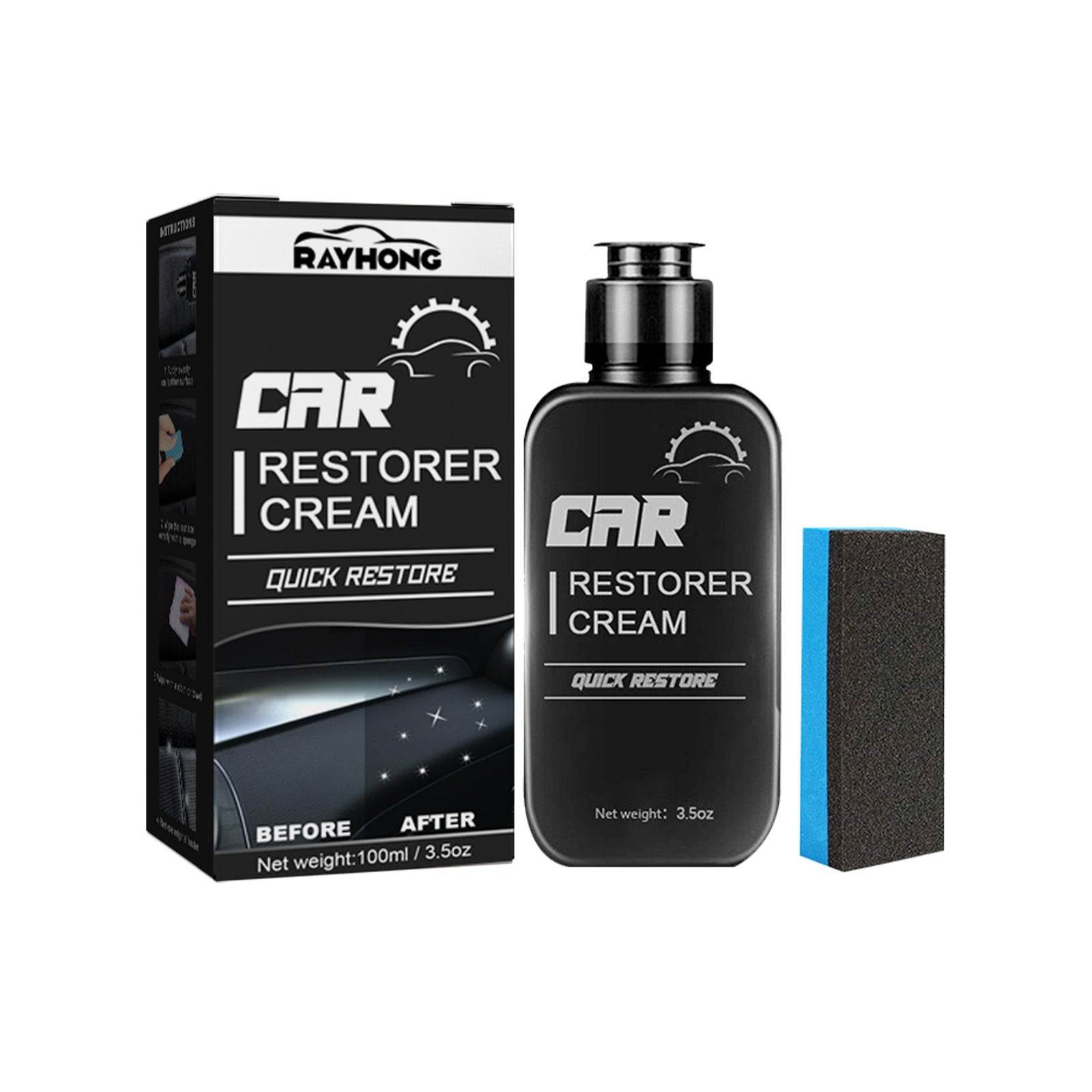 Rayhong Car Interior Renovation Agent Coated Plastic Dashboard Wax Dustproof Polished Leather Maintenance 293b487f 9a47 410b 
